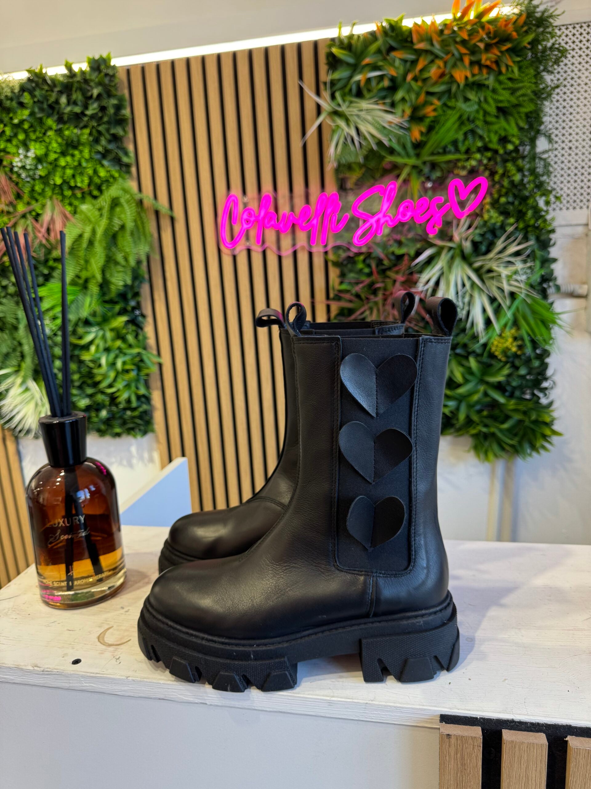 Wake12 cuore double pelle nero