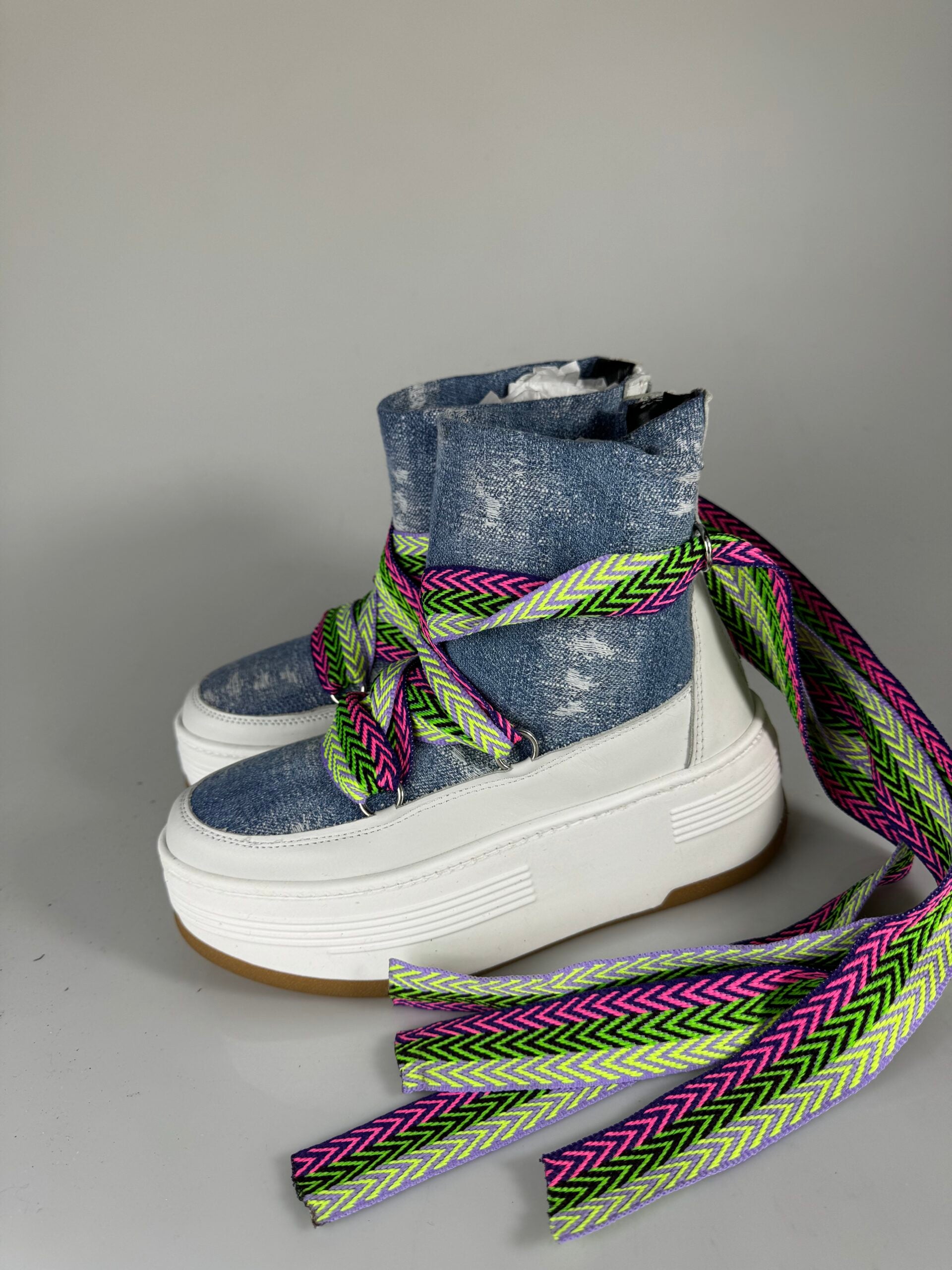 Wolf7 jeans lacciò multicolor