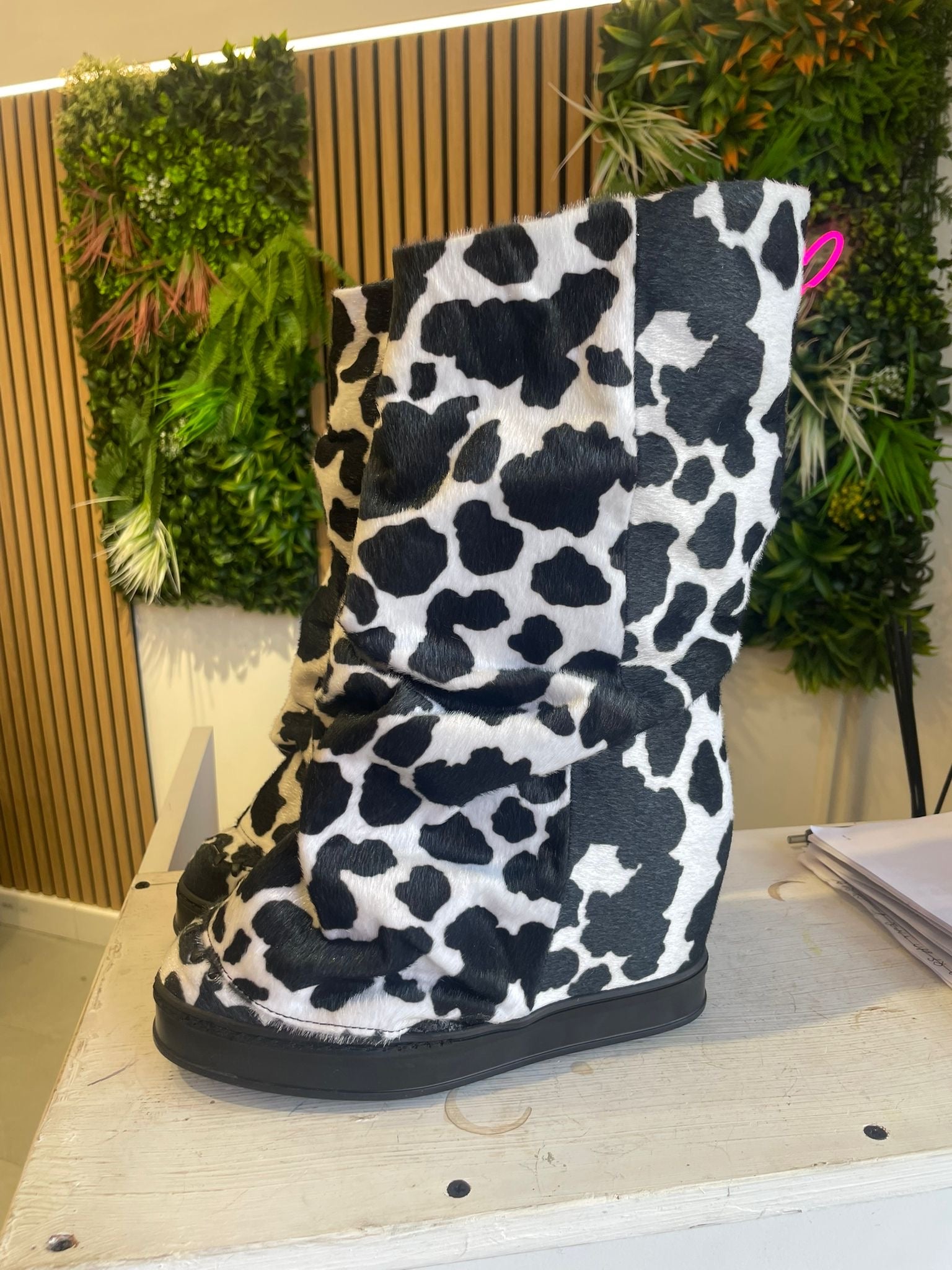 Orlando full up mid mucca bianco nero