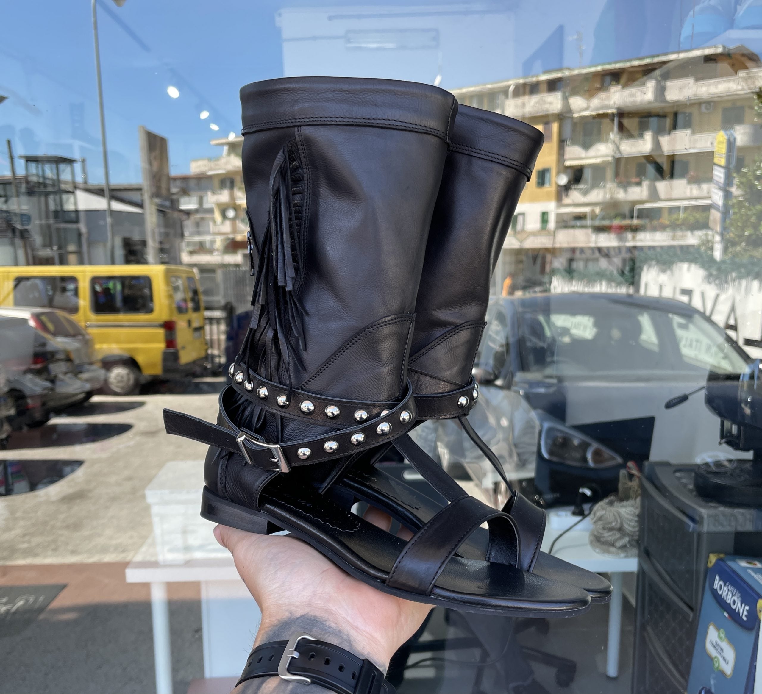 Treviso75 cuero negro