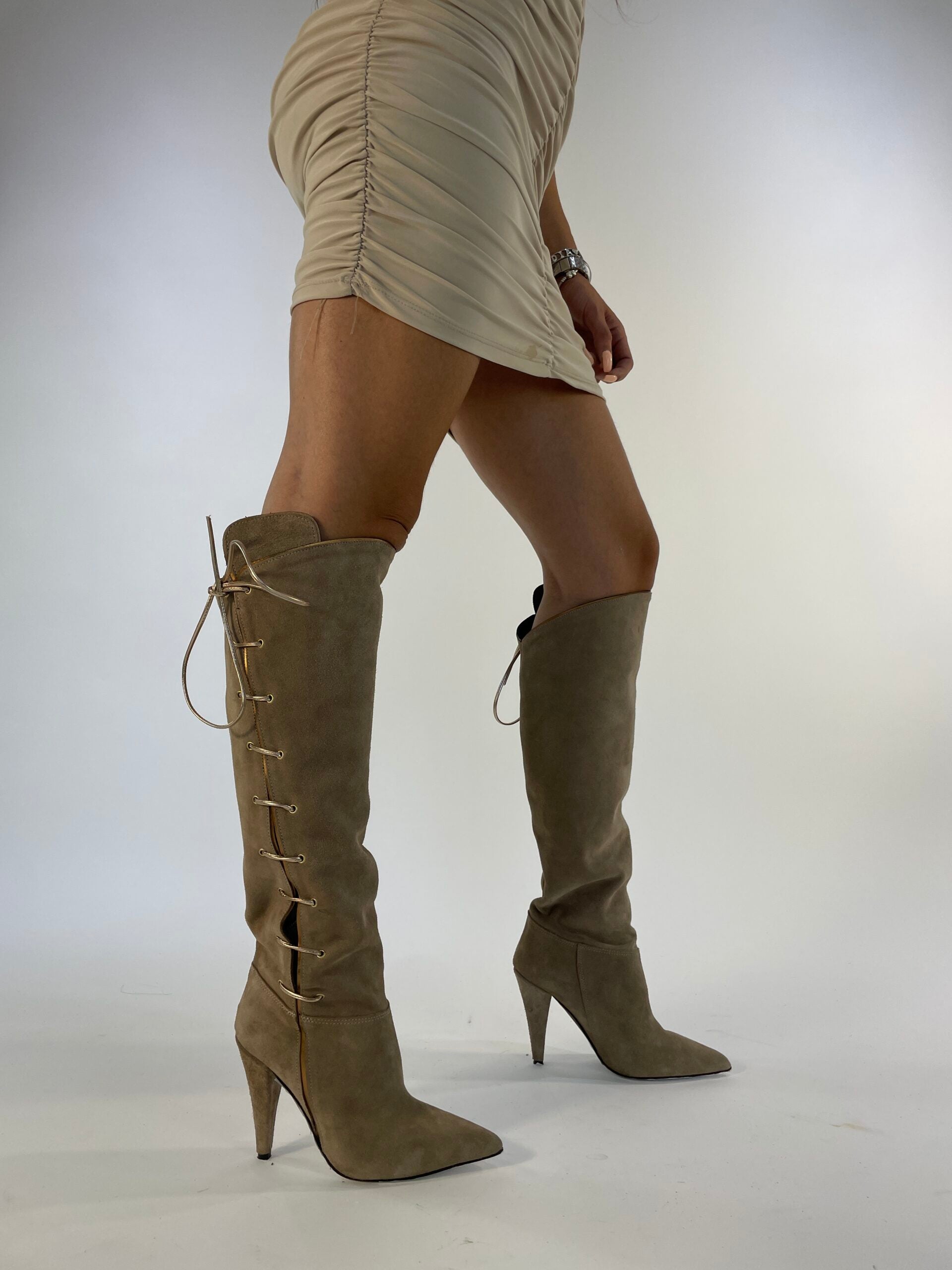 Bolero camoscio beige