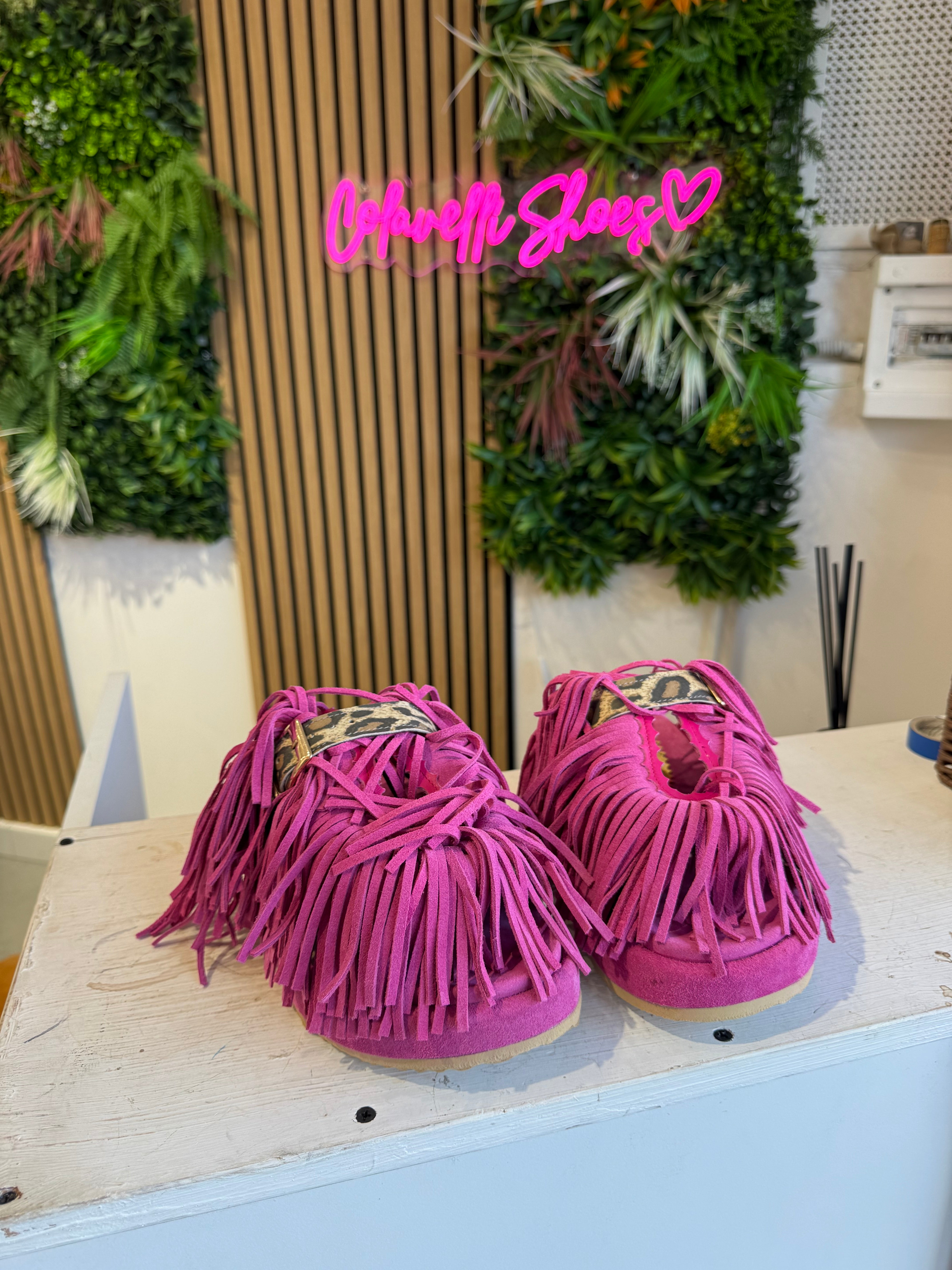 Sinfonia camoscio fuxia rip maculato