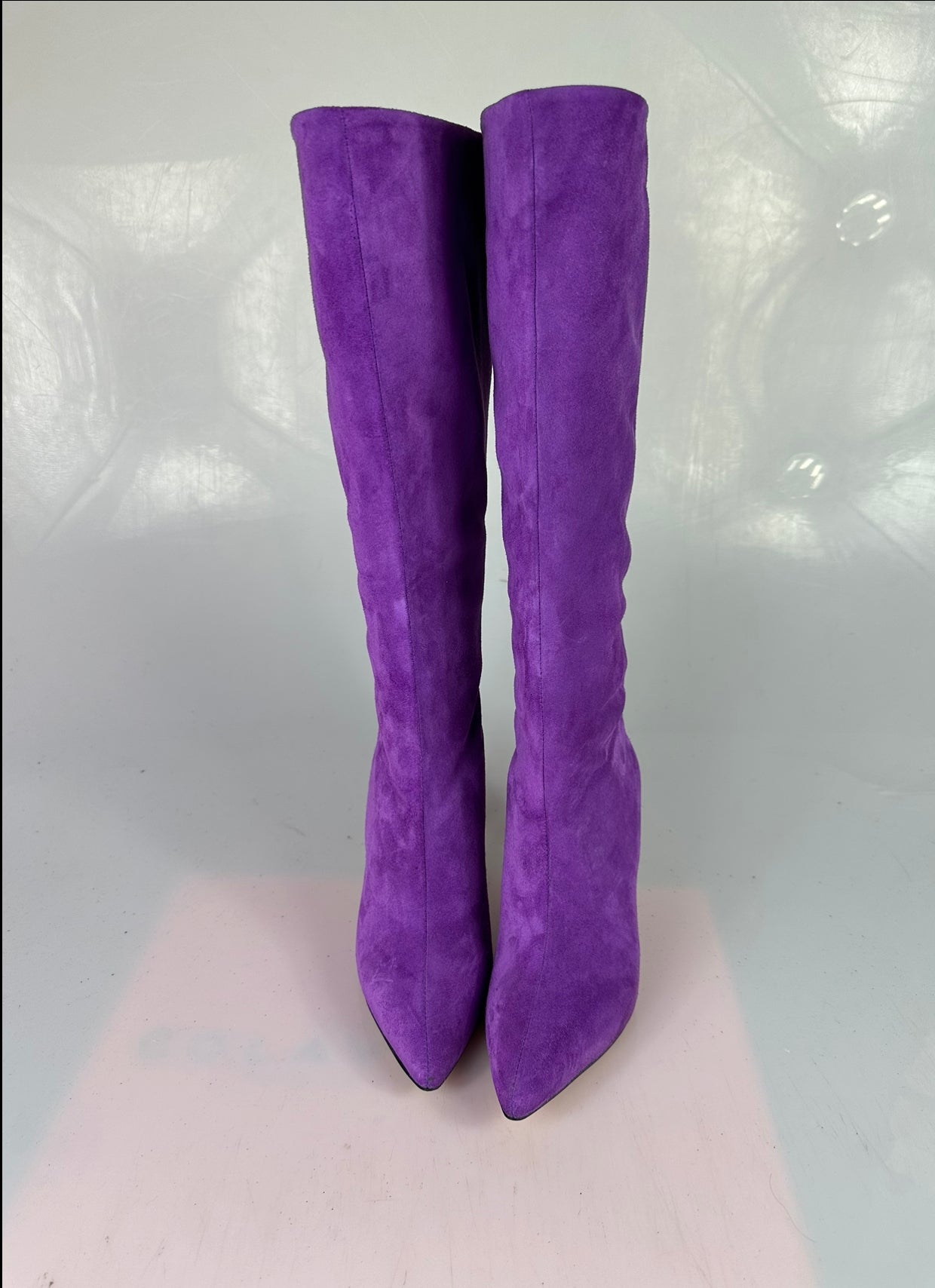 Lurex camoscio viola