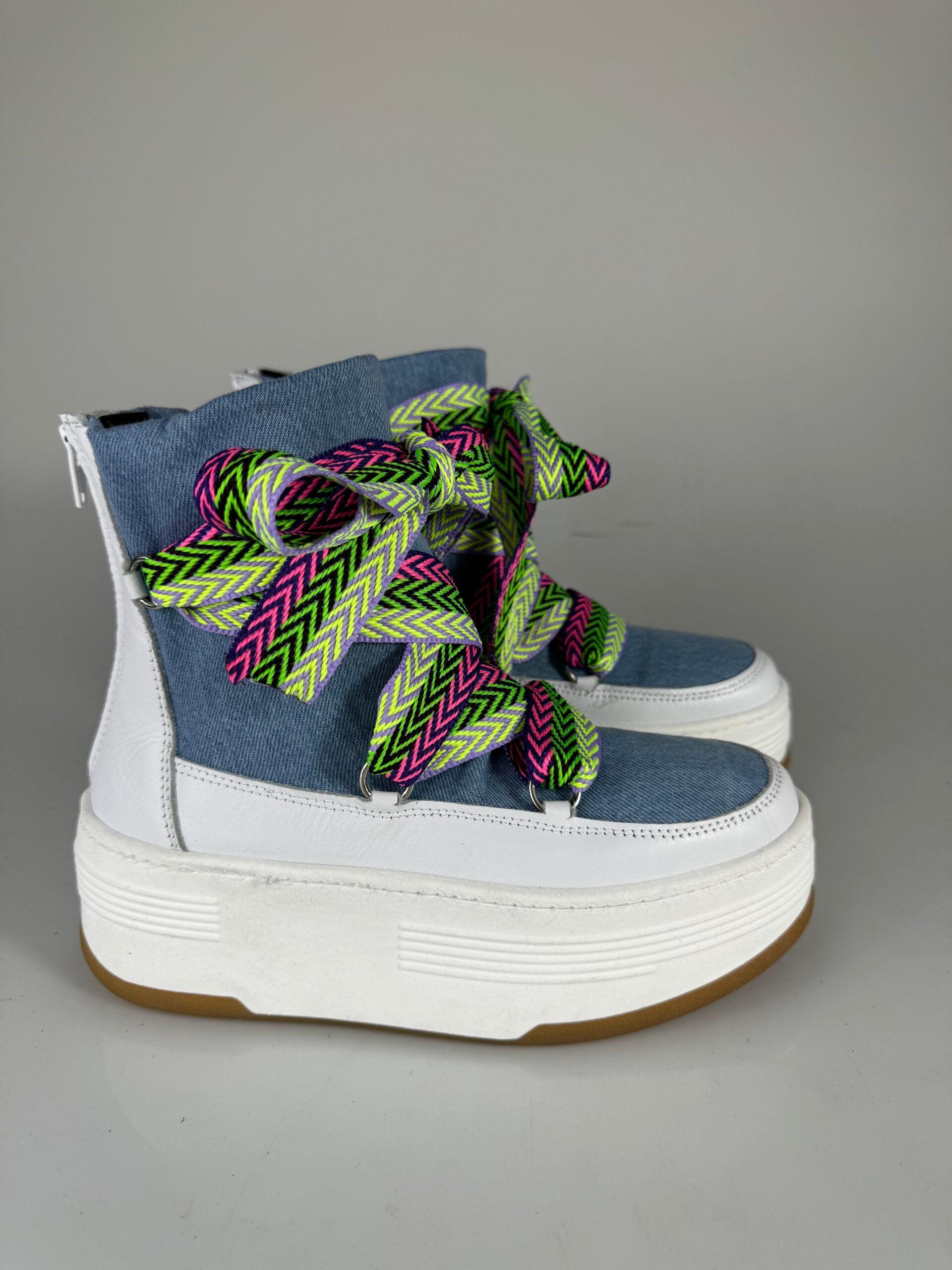 Wolf7 jeans lacciò multicolor