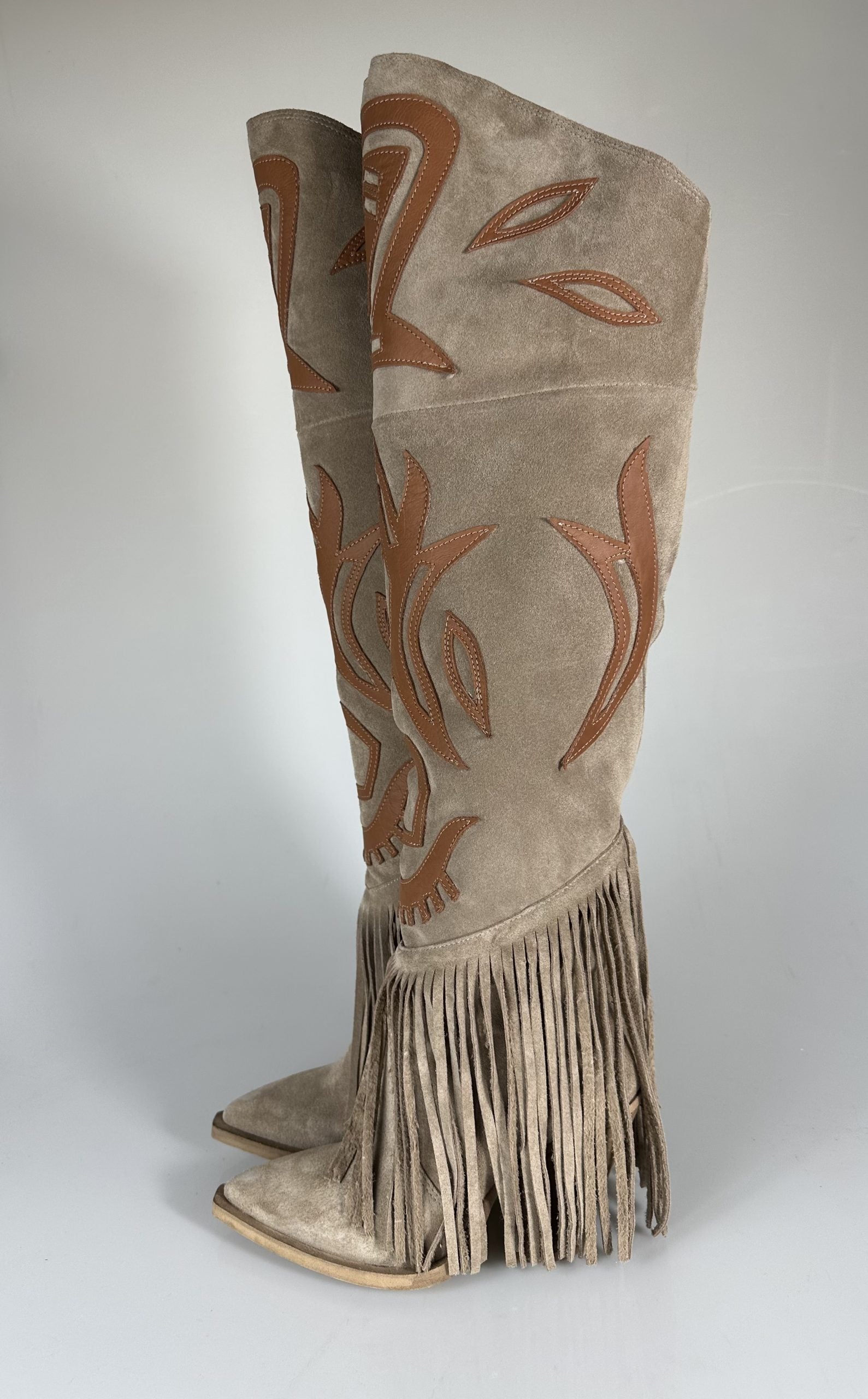 Gabriella Santhoo camoscio beige/ cuoio