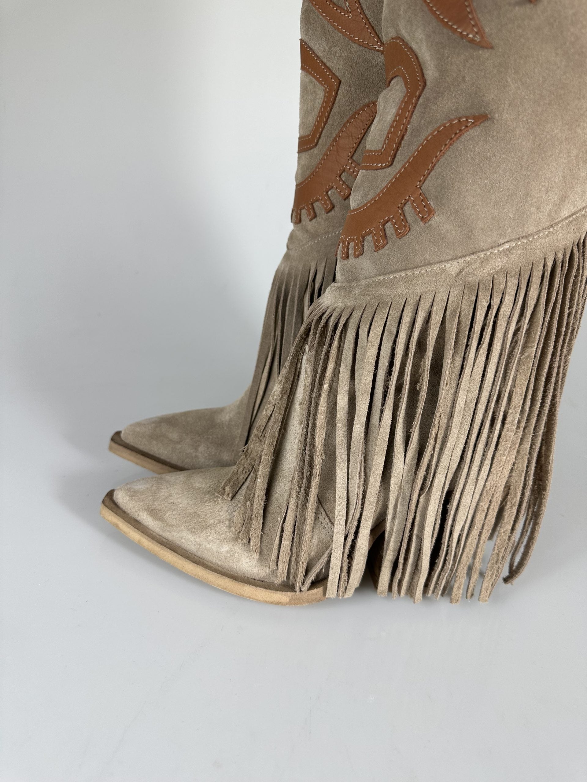 Gabriella Santhoo camoscio beige/ cuoio