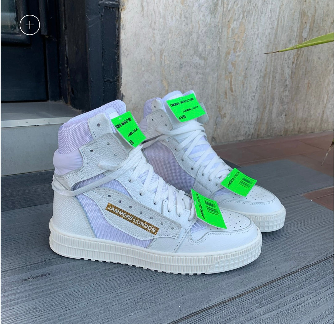 Off-Luca bianco - etichette fluo