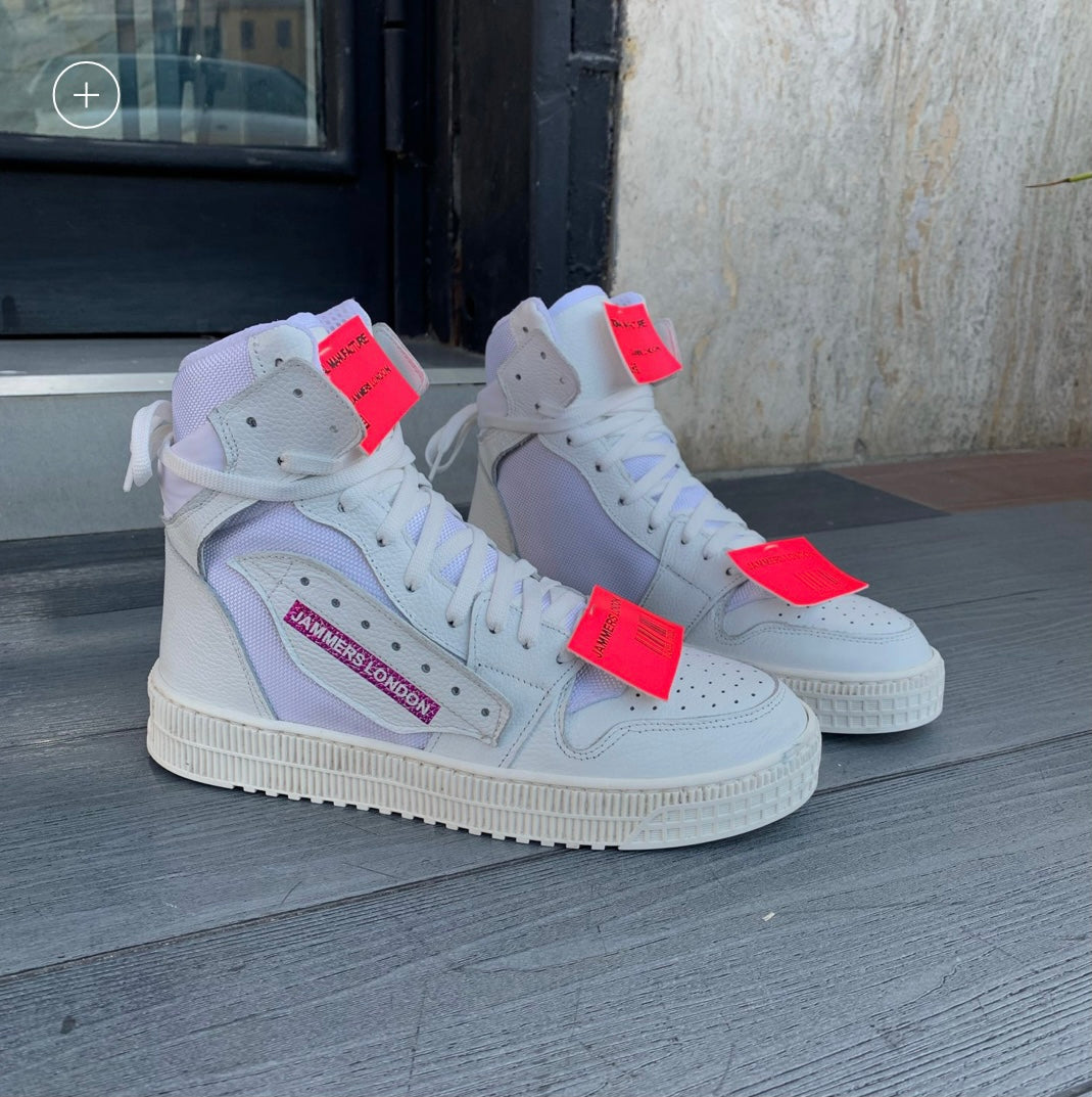 Off-Luca bianco - etichette fluo
