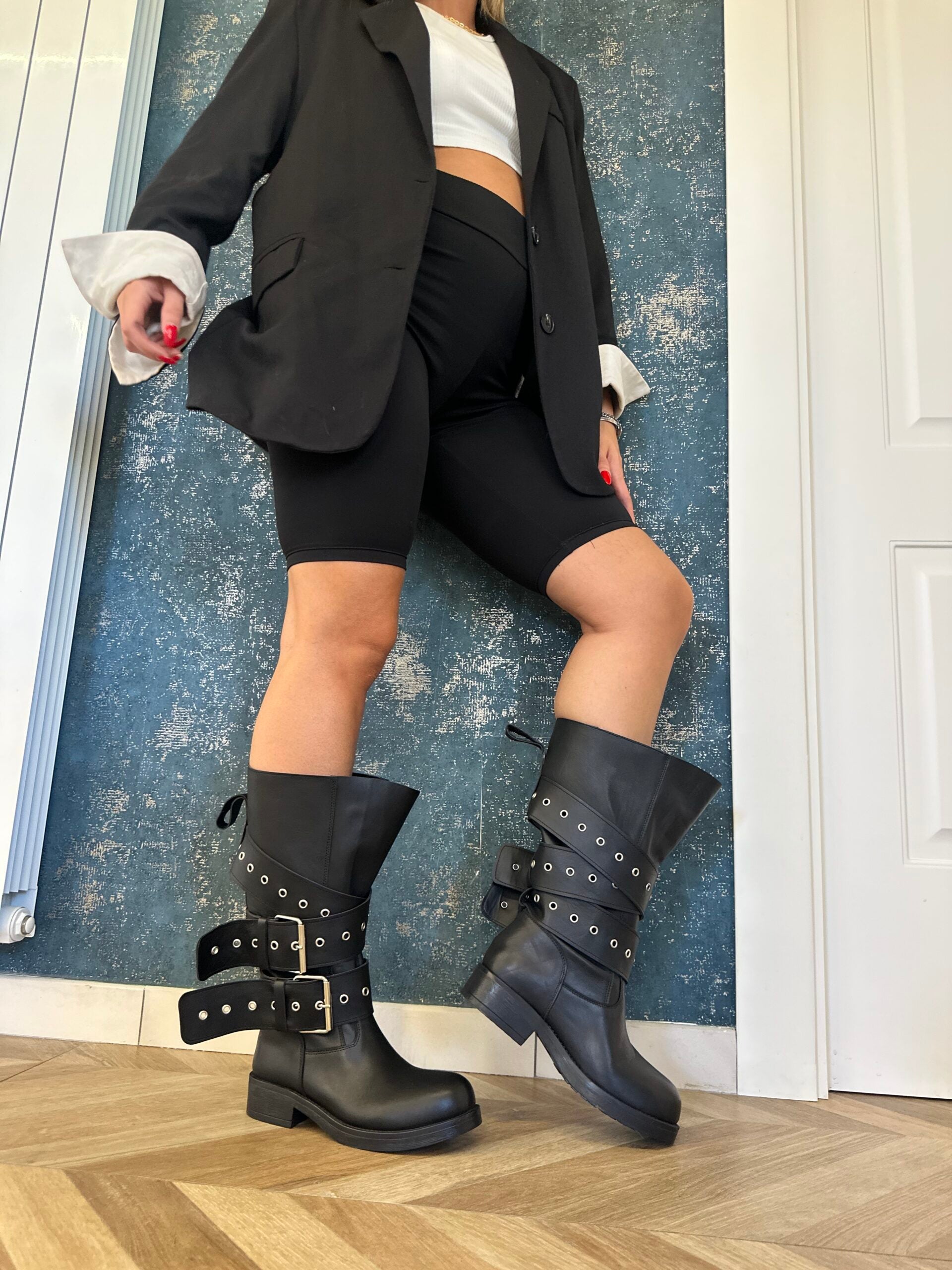 Harley vale pelle nero